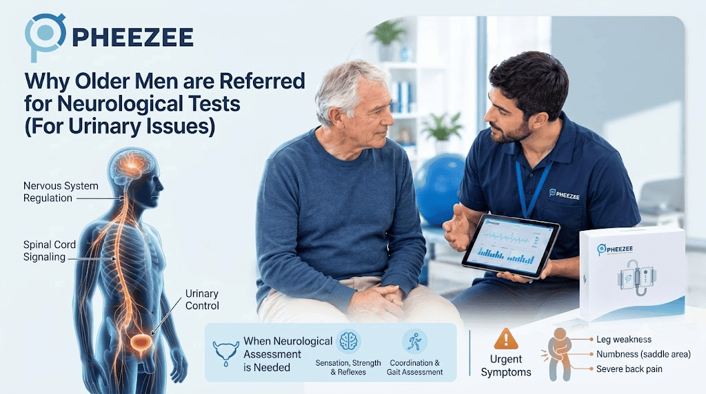 Why older men are referred for neurological tests