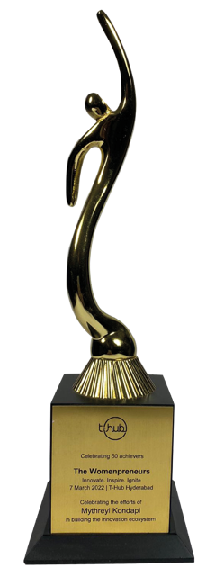  T-Hub Recognizes efforts of Mythreyi Kondapi as one of the 50 Womenpreneurs 